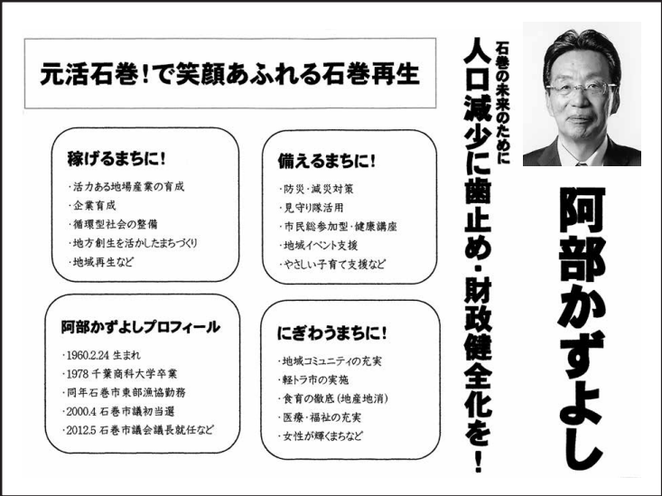 阿部 かずよしの選挙公報